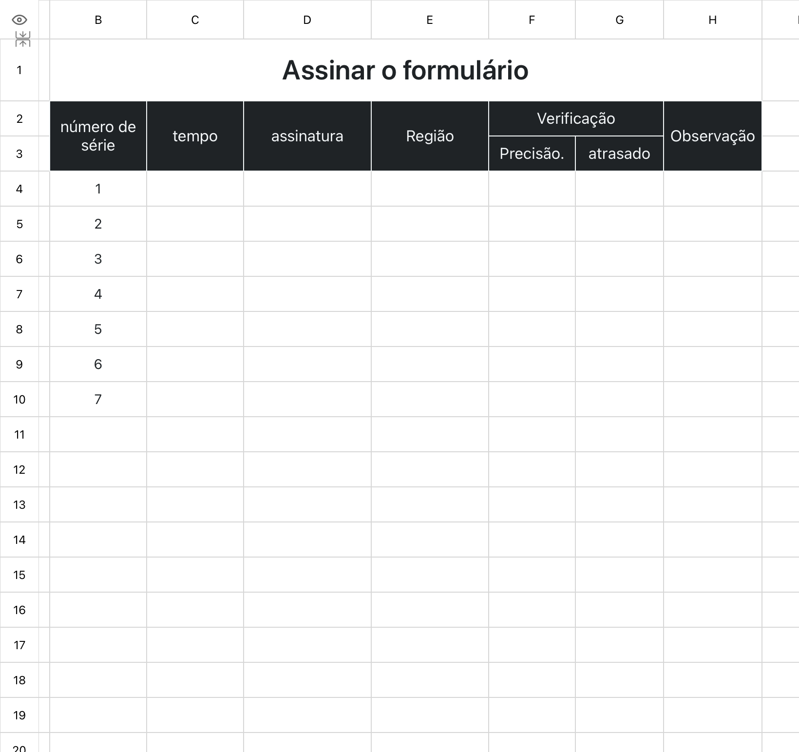 Assinar o formulário 2